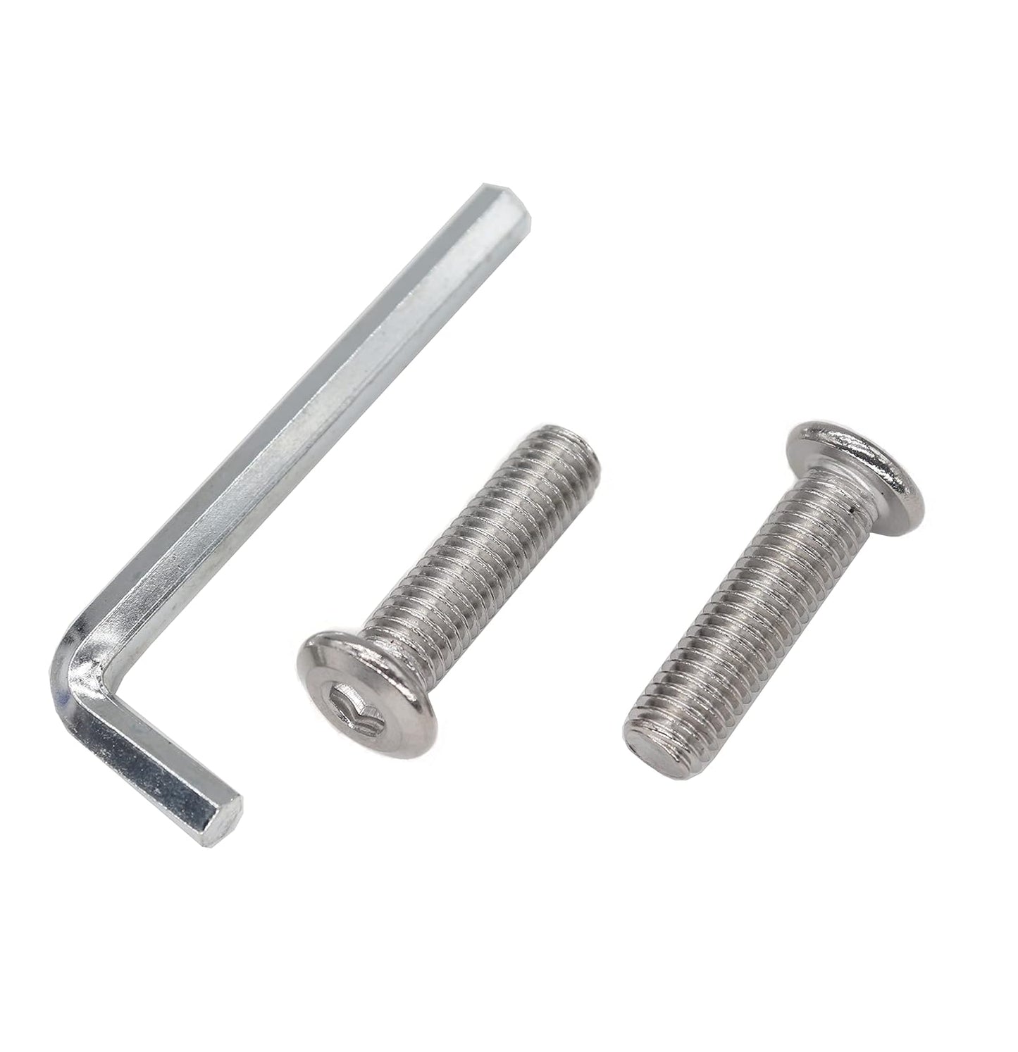 binifiMux 4pcs M10-1.25 x 70mm Serrated Flanged Hex Bolts Flange Hexagon Screws, Stainless Steel 18-8 (304), Plain Finish, DIN 6921