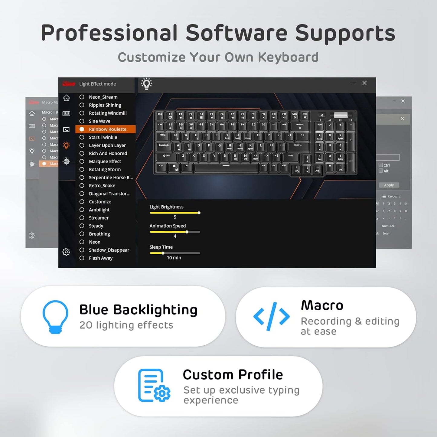 RK ROYAL KLUDGE RK96 RGB Limited Ed, 90% 96 Keys Wireless Triple Mode Bluetooth 5.0/2.4G/USB-C Hot Swappable Mechanical Keyboard w/Software Support & Massive Battery, RK Yellow Switch, Camp Green