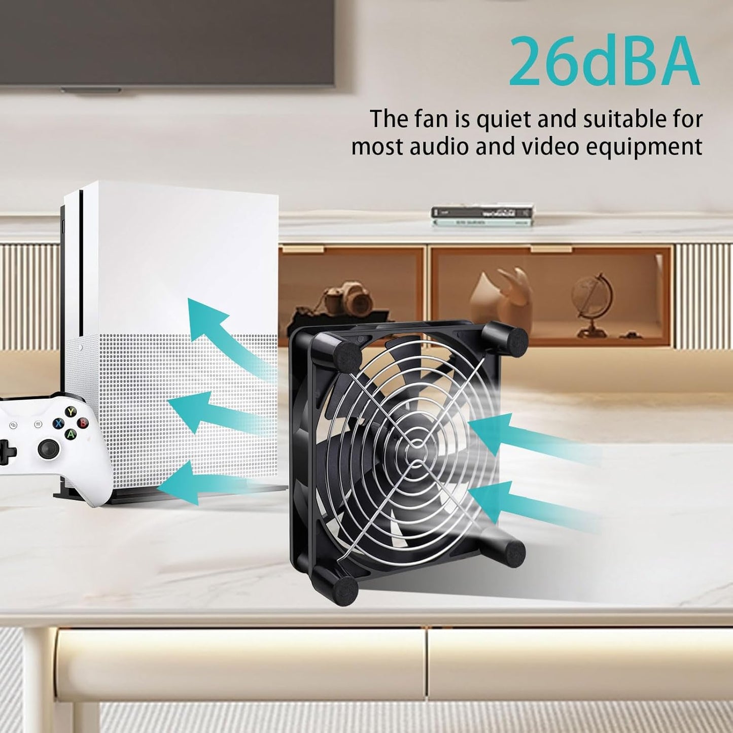 Wathai 140mm x 25mm USB Cooliing Fan 5V with Speed Control for Computer Case Receiver DVR Playstation Xbox PS4 Router Cabinet Cooling - PuriLite