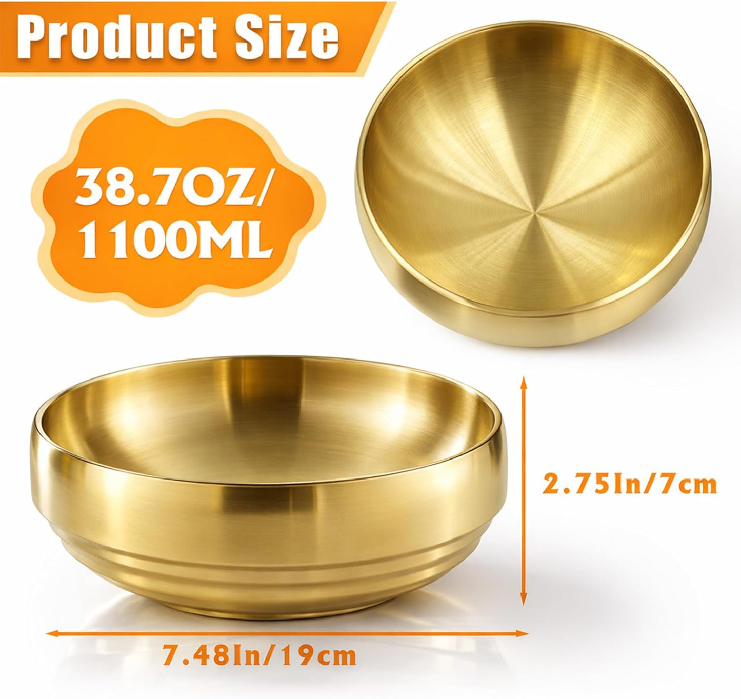 Gold Decorative Bowl | Stainless Steel Flower Bowl | Metal Key Bowl | Modern Candy Dish | Entryway Accent Bowl