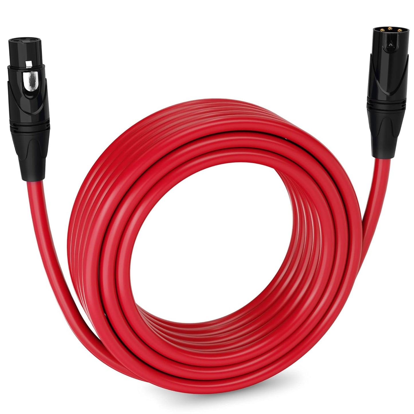 LyxPro 6 Feet XLR Microphone Cable Balanced Male to Female 3 Pin Mic Cord for Powered Speakers Audio Interface Professional Pro Audio Performance and Recording Devices - Blue