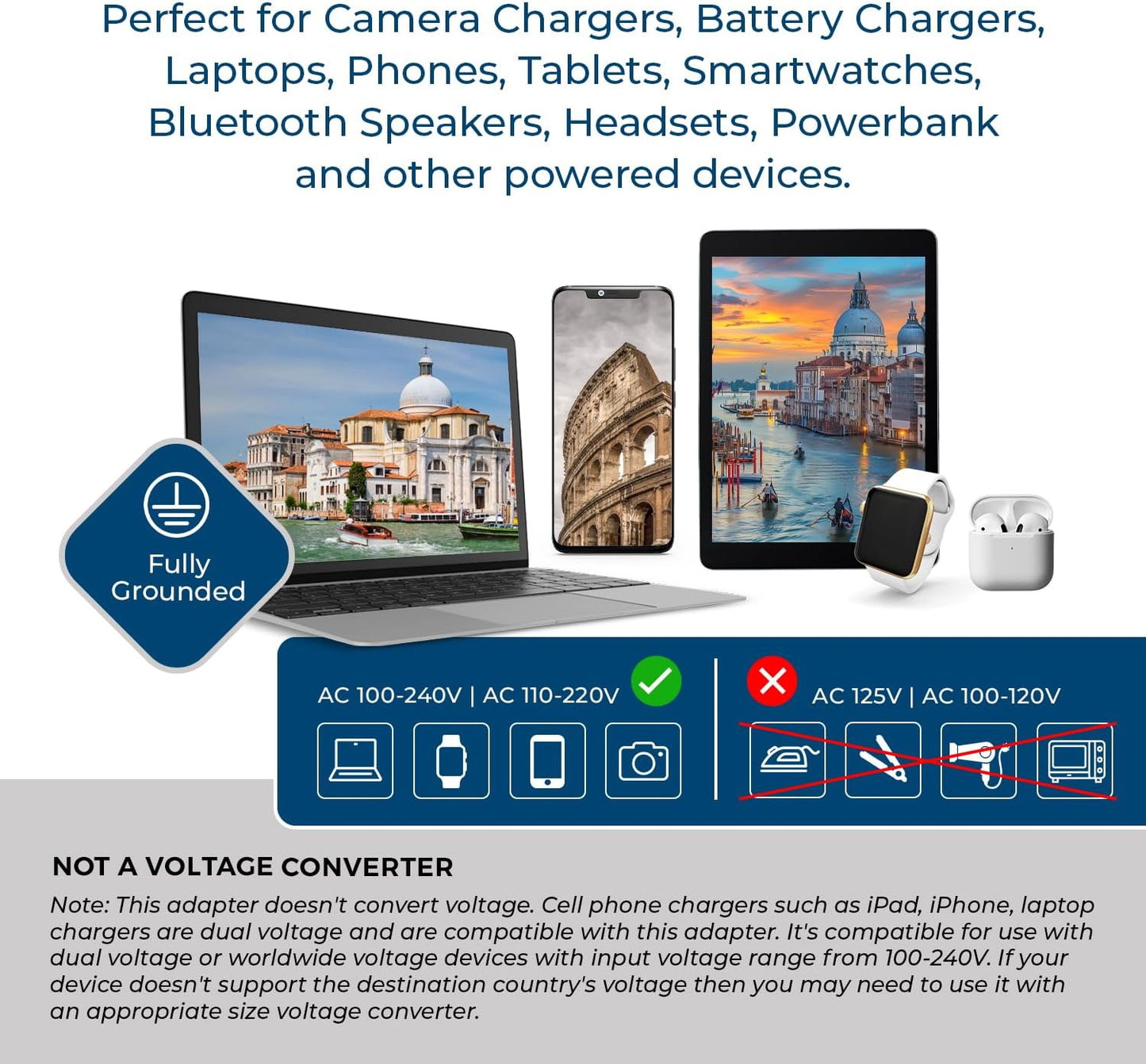 OREI South Africa, Botswana, Namibia Travel Plug Adapter with Dual USB - USA Input - Type M (U2U-10L), Will work with Cell Phones, Camera, Laptop, Tablets, iPad, iPhone