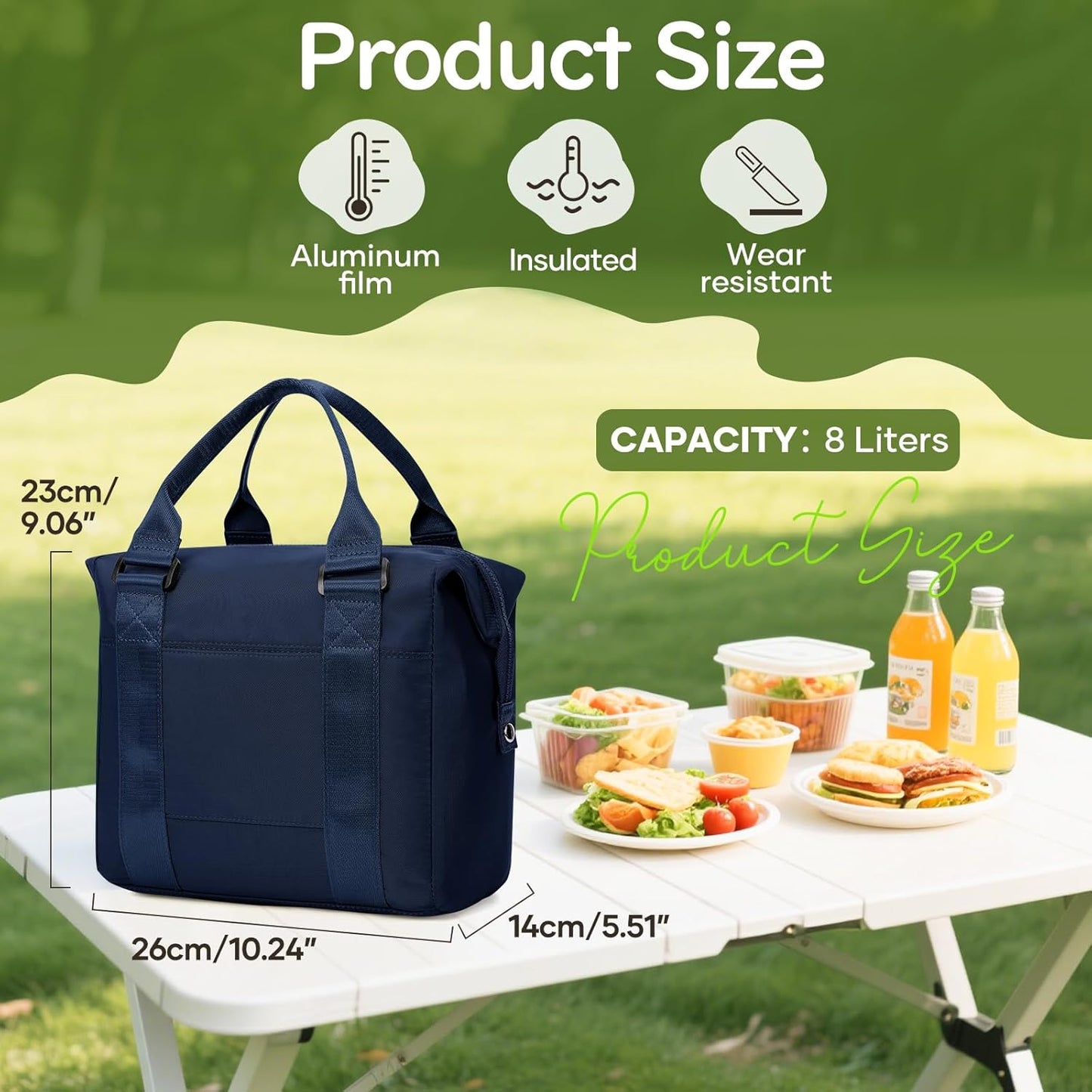 Lunch Bag Insulated Lunch Box Leakproof Lunch Tote Bags for Women Men,Portable Thermal Cooler Bag Lunch Containers with Shoulder Strap for Work, Family, Picnic, School, Outdoor,BBQ C2-Pinkpurple