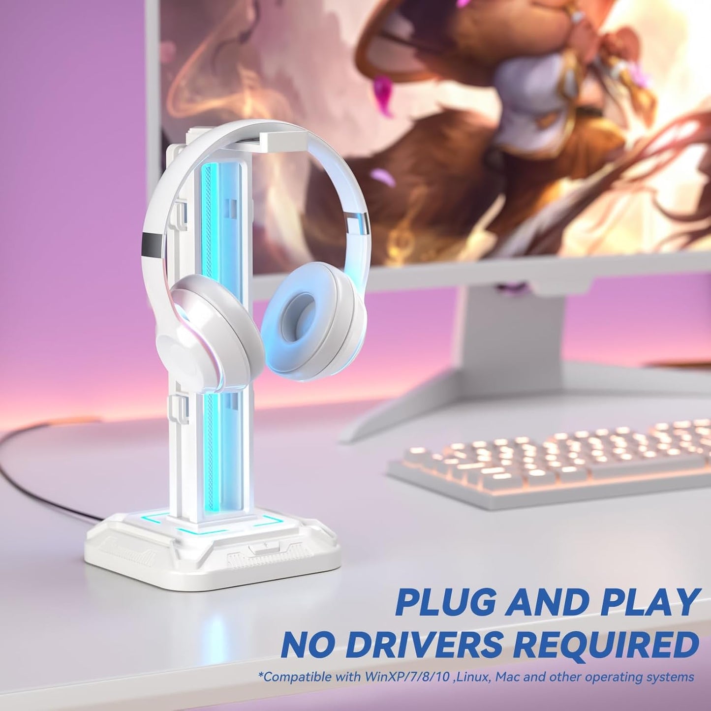 Purilite Select RGB Headphone & Controller Stand