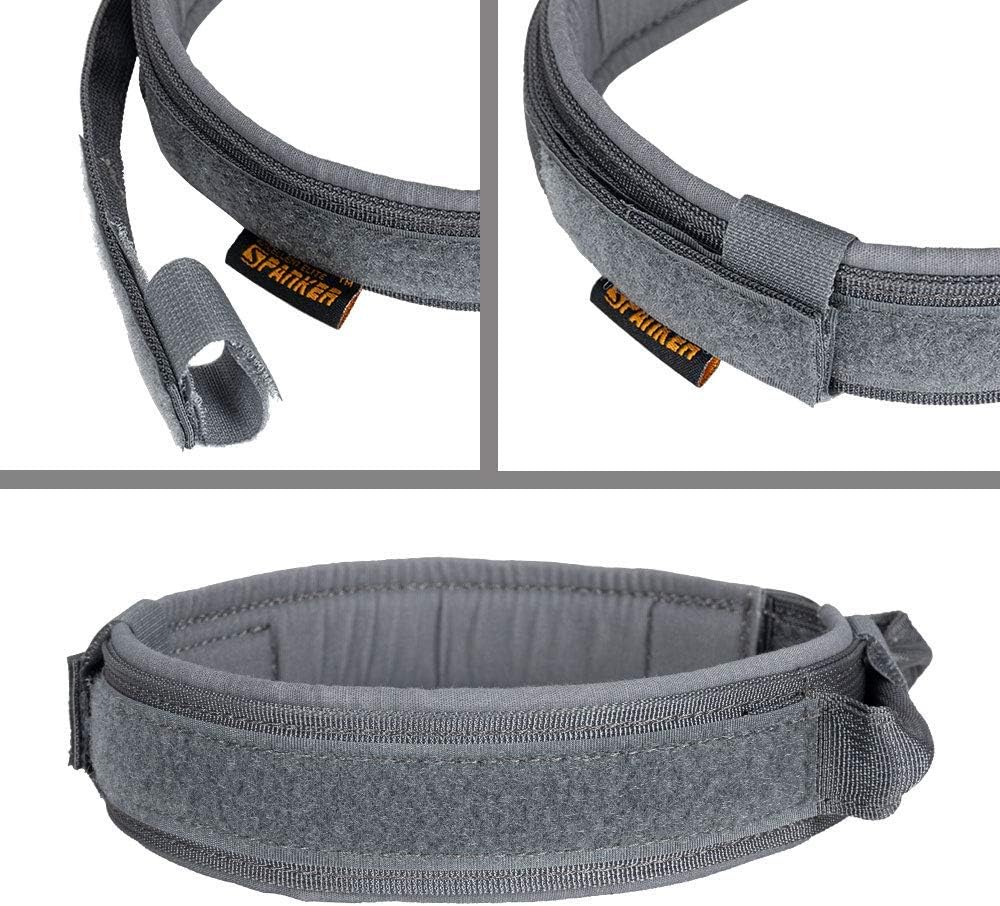EXCELLENT ELITE SPANKER Tactical Dog Collar Nylon Adjustable K9 Collar Military Dog Collar Heavy Duty Metal Buckle with Handle(Coyote Brown-XL)