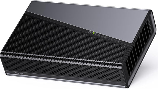 GMKtec AD-GP1 External GPU Docking Station, eGPU Enclosure with AMD Radeon 7600M XT GPU Graphics Card, HDMI2.1, DisplayPort2.0, Oculink, USB4, eGPU Dock for Mini PC Laptop Notebook Game Console