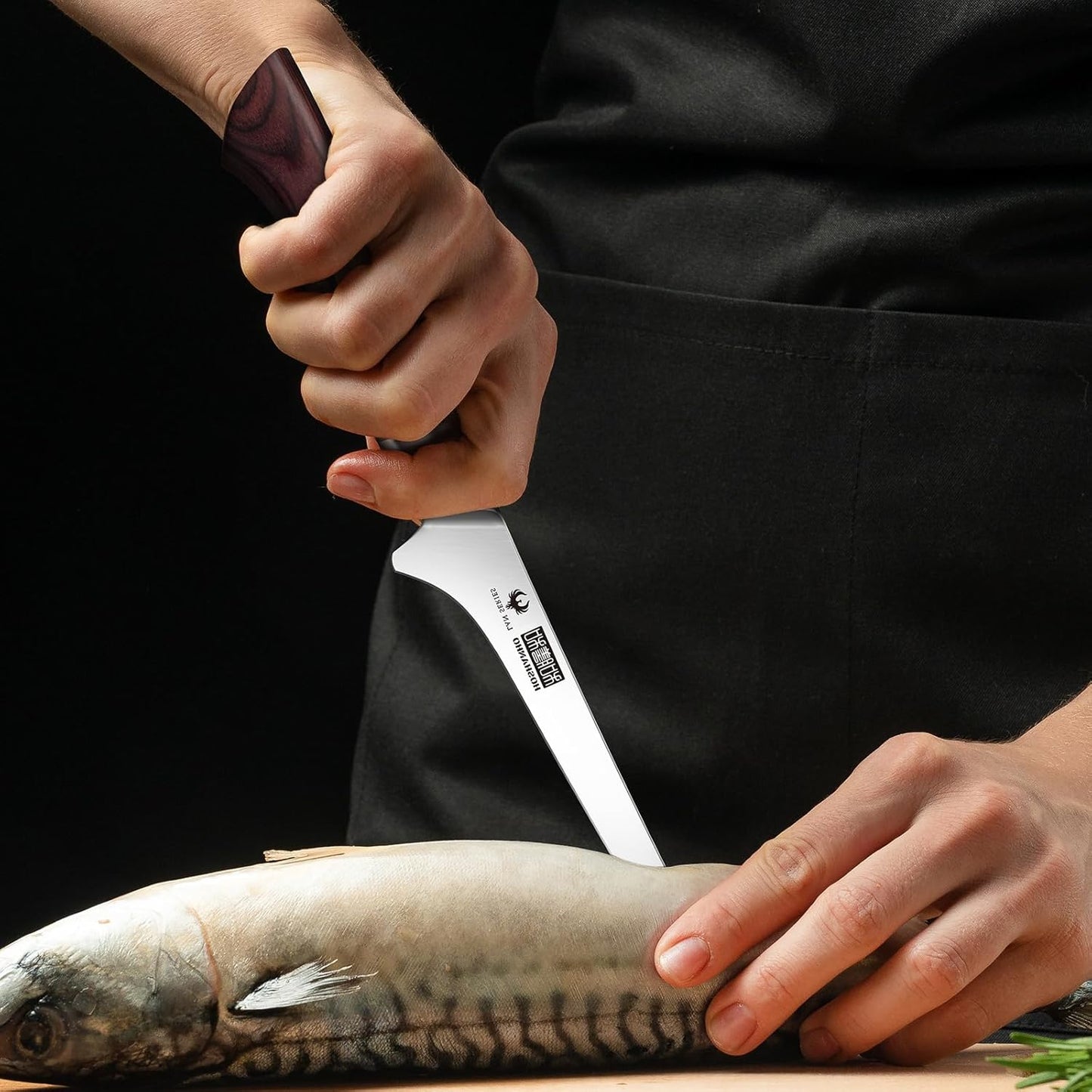 HOSHANHO Fillet Knife 7 Inch, Professional High Carbon Stainless Steel Boning Knife for Meat, Ultra Sharp Japanese Fish Fillet Knife with Ergonomic Wood Handle