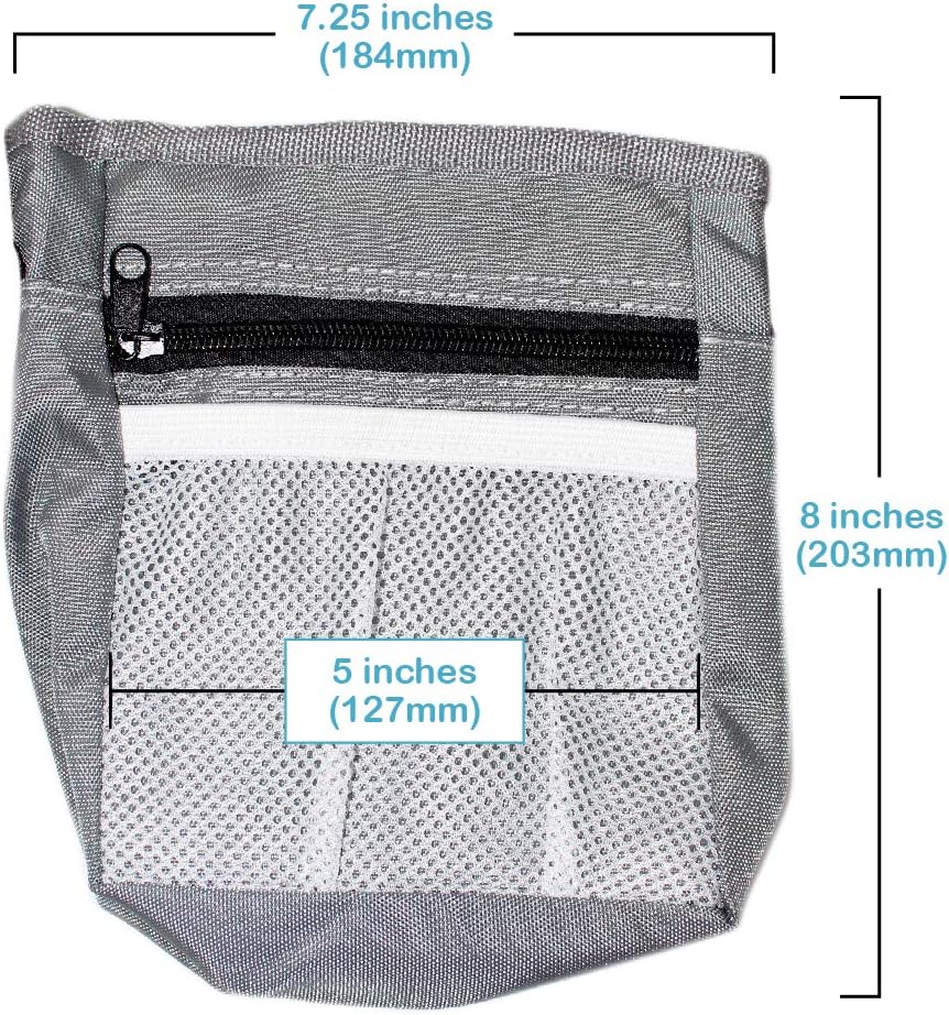 Pets First Dog Treat Training Pouch - Treat Bag for Kibble, Food, Toys, Accessories with Built-in Poop Bag Dispenser - Holder for Small, Medium & Large Dogs & Puppies with Multiple Ways to Wear