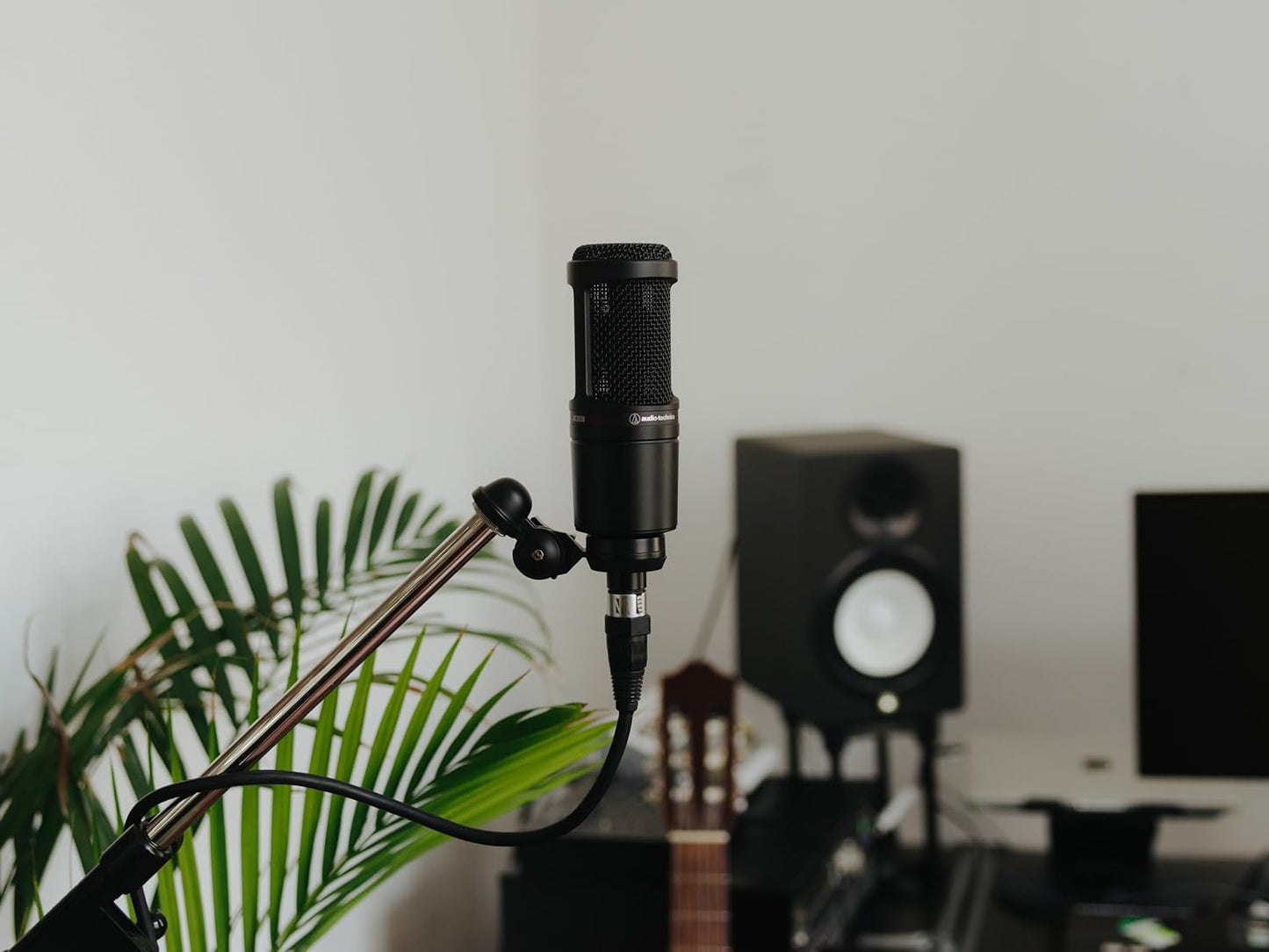 Audio-Technica AT2020 Cardioid Condenser Studio XLR Microphone, Ideal for Project/Home Studio Applications