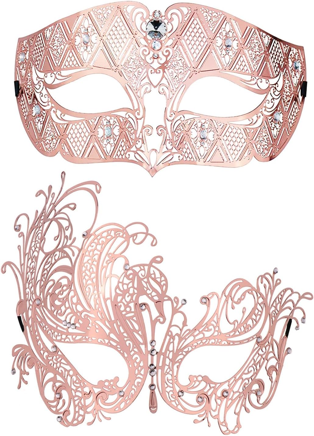 Coddsmz 2 Pack Set Masks Masquerade Ball Halloween Costumes Mardi Gras Party Mask For Men and Women