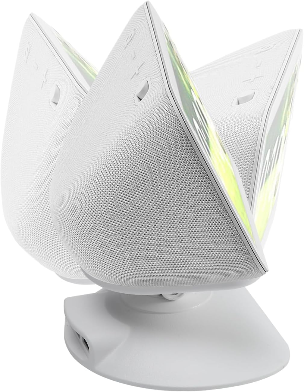 Dianves Adjustable Stand for Echo Show 5 (3rd Gen), Tilt + Swivel Stand Multi Angle Rotation Magnetic Anti-Slip Base for Show 5,Rotatable All Around Compatible with Mobile Phones (White)