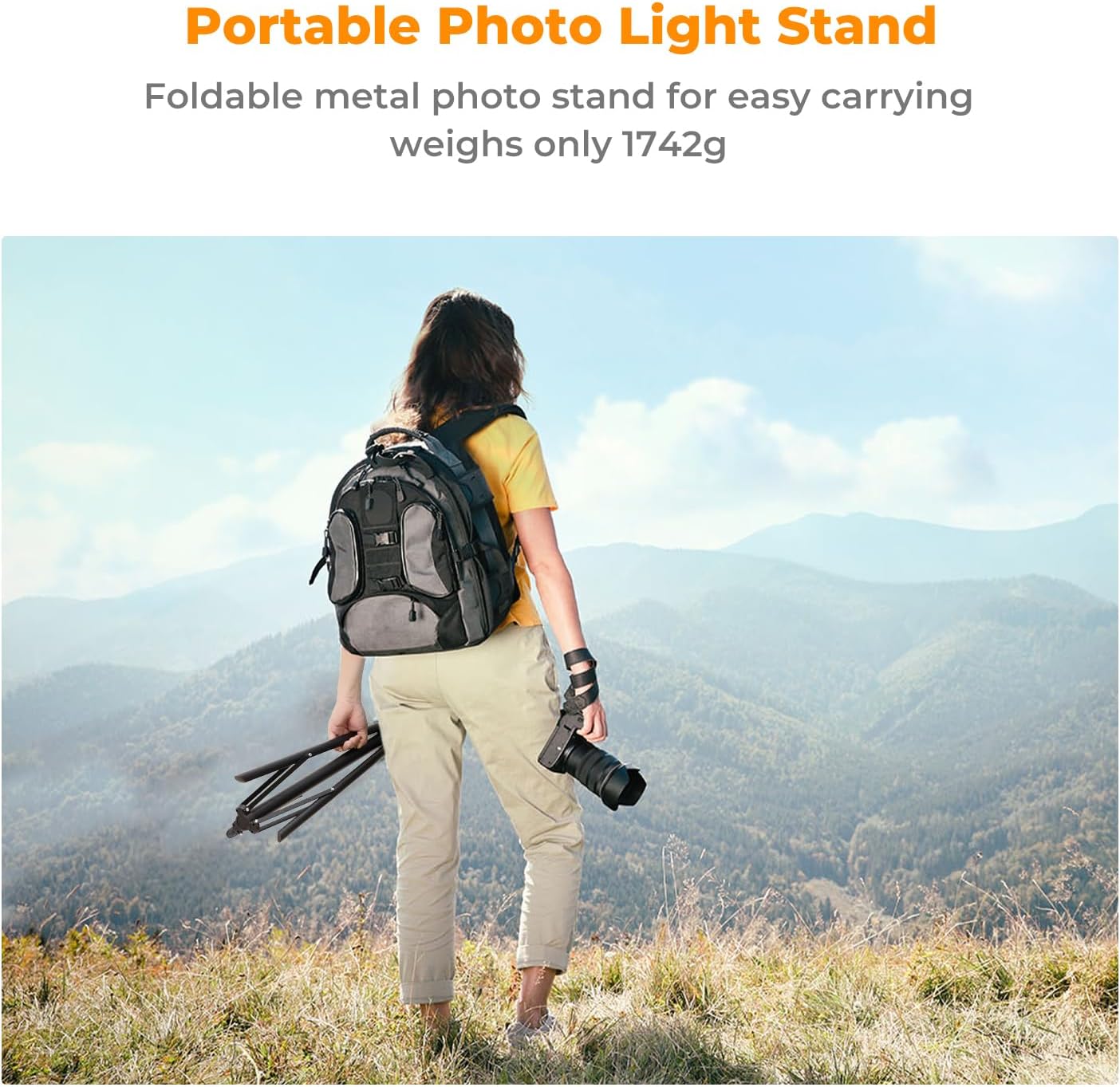 Purilite Select Professional Metal Light Stand Tripod - PuriLite