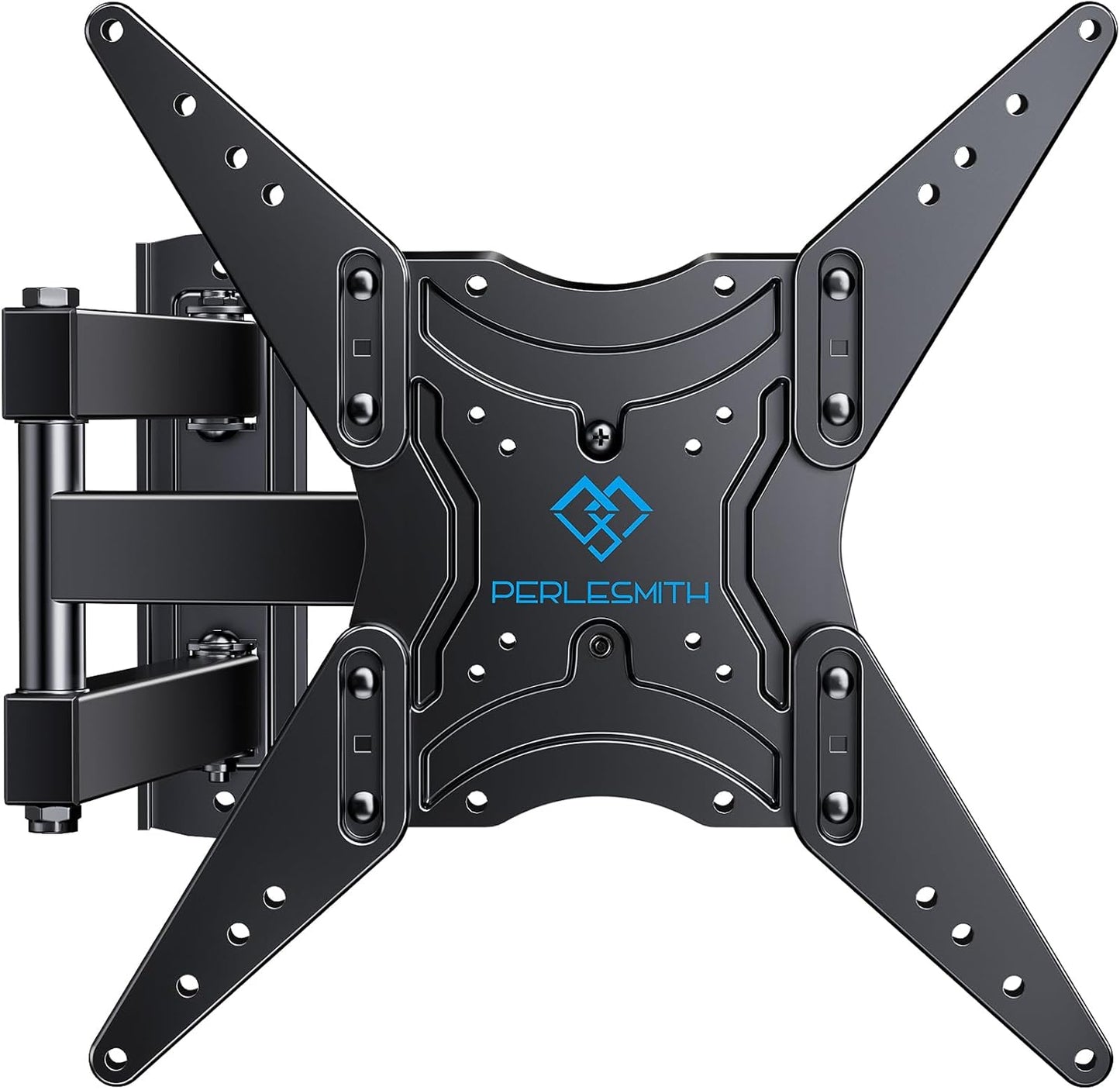 PERLESMITH Full Motion TV Wall Mount for 26-60 Inch Flat, Curved, LED, LCD, OLED, 4K TVs with Tilt, Swivel, Extension, Level, Articulating Arms TV Bracket VESA 400x400, Corner TV Mount up to 77 lbs