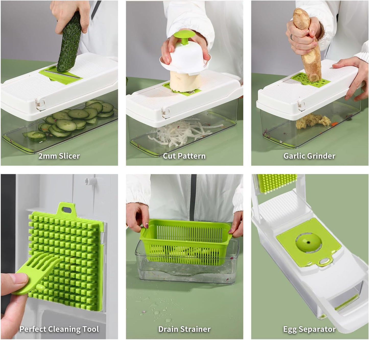Purilite Select 8-in-1 Vegetable Chopper Slice Smarter, Cook Faster