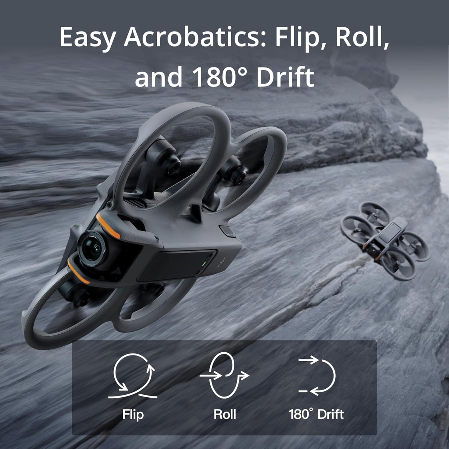 DJI Avata 2 Fly More Combo (3 Batteries), FPV Drones with Camera for Adults 4K, Immersive Experience, One-Push Acrobatics, Built-in Propeller Guard, 155° FOV, Drone Compliant with FAA Remote ID