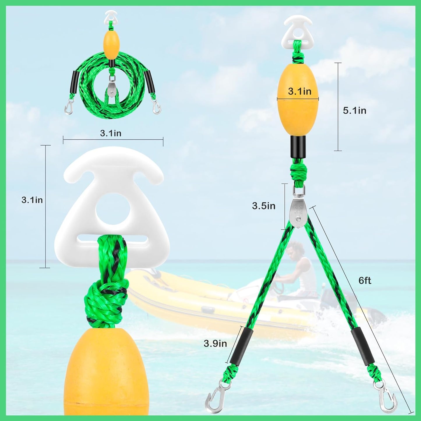 Purilite Select Self-Centering Tow Harness for Watersports
