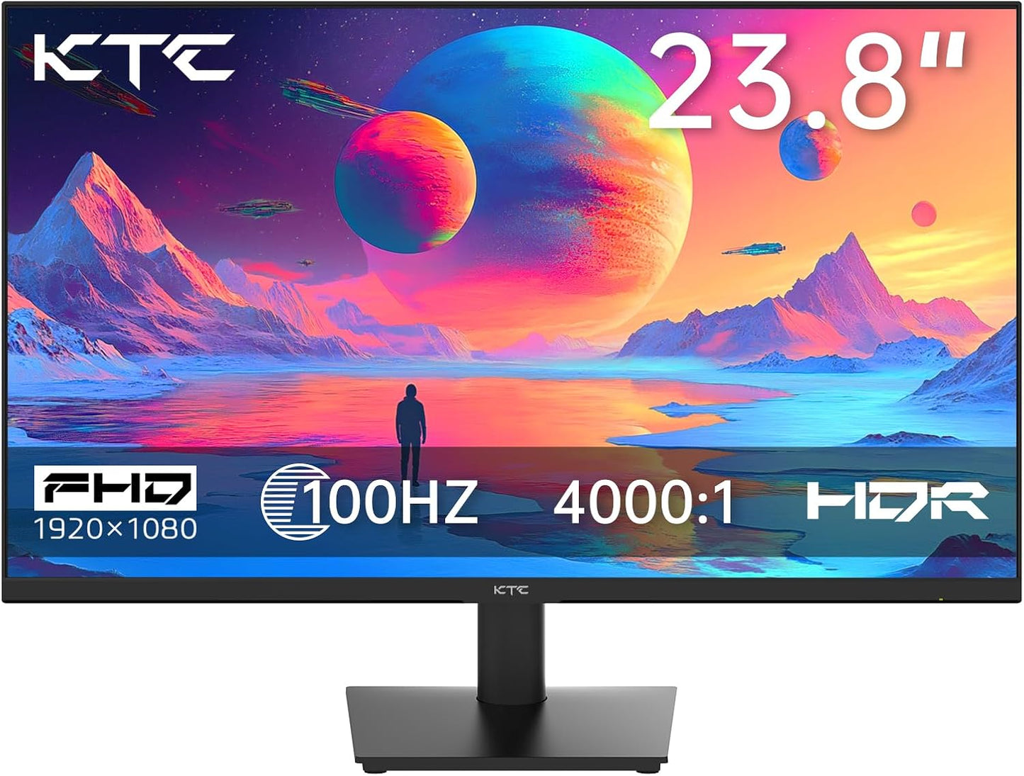 KTC 32 Inch 2K Computer Monitor, IPS 1440p Monitor with Ultra-Thin Bezels, HDR10, Freesync/G-sync, HDMI/DP Ports, Tilt Adjustable, Eyecare, Ideal for Business, Office, and Casual Gaming