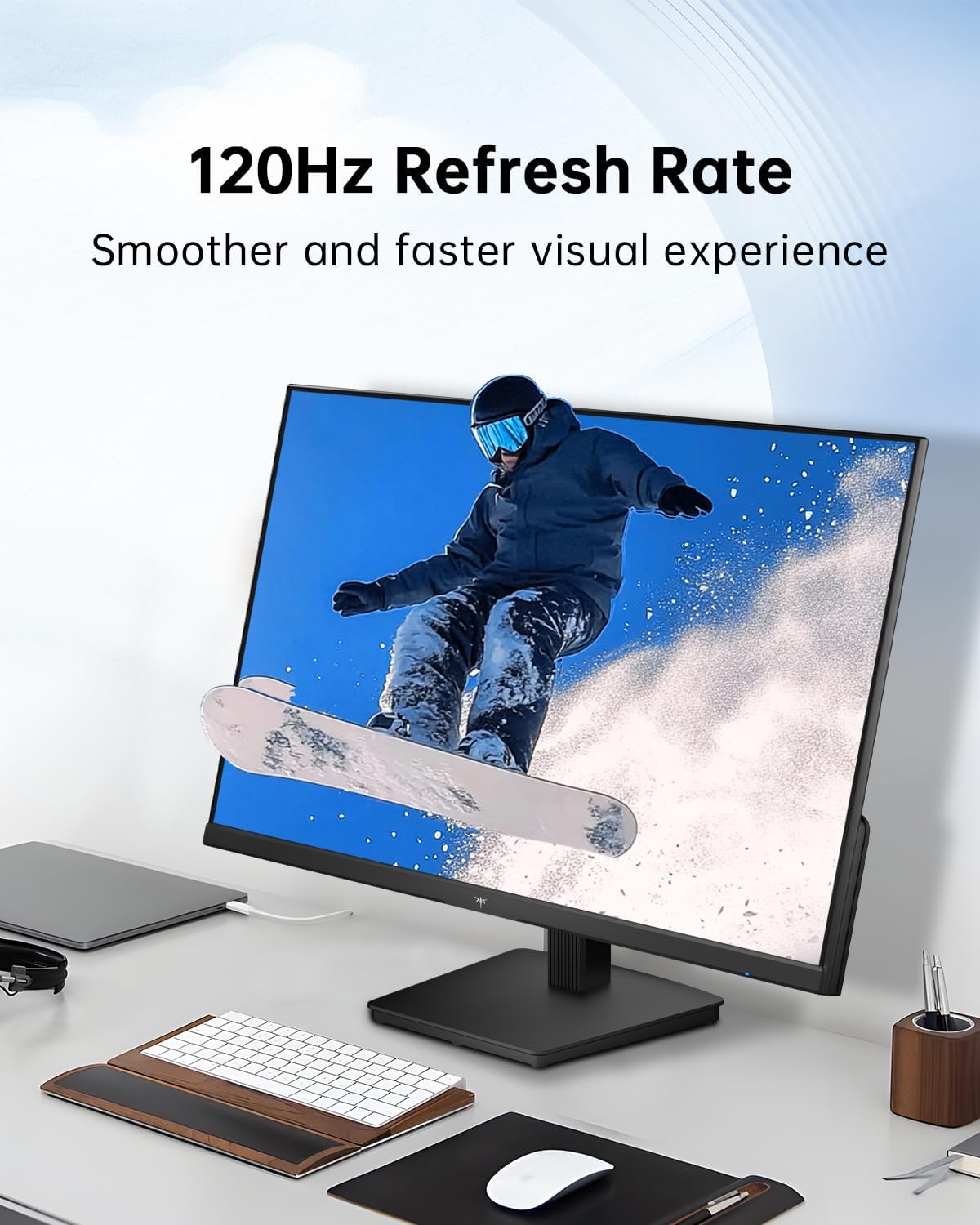 KTC 32 Inch 2K Computer Monitor, IPS 1440p Monitor with Ultra-Thin Bezels, HDR10, Freesync/G-sync, HDMI/DP Ports, Tilt Adjustable, Eyecare, Ideal for Business, Office, and Casual Gaming