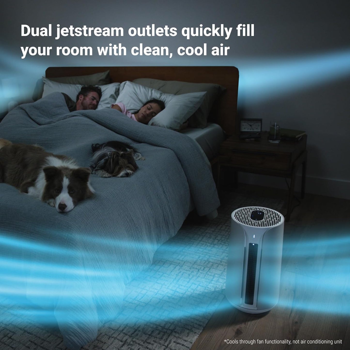 BLUEAIR Air Purifiers for Medium Rooms, Bedroom, Kitchen, Cleans 1,858 sqft in one hour, HEPASilent Smart Air Cleaner for Home, Pets, Allergies, Dust, Mold, Smoke - Blue Pure 311i Max
