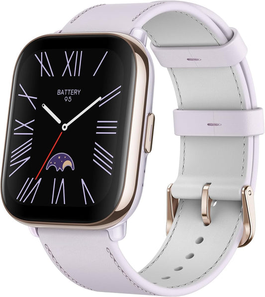 Amazfit Active Smart Watch 42mm, AI Fitness Tracker & Sleep Coach, GPS, Amazon Alexa Built-in, Bluetooth, 14-Day Battery, 120+ Sports Modes, Android & iPhone, Lavender Purple