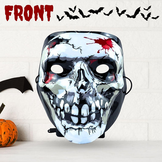 Crethinkaty Halloween Purge Mask Led Light Up Mask - PuriLite