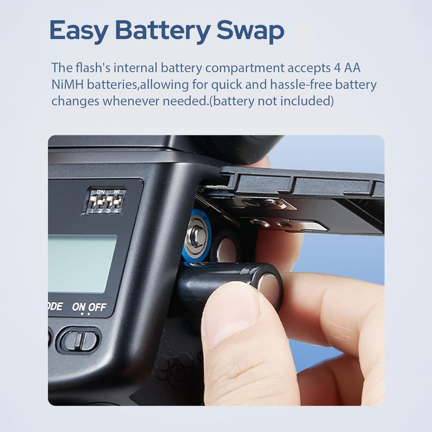 GODOX TT520III Camera Flash Speedlite with 433MHz Receiver, 8 Power Levels, Single-Contact Hotshoe Compatible with Canon Sony Nikon Fuji Olympus Panasonic