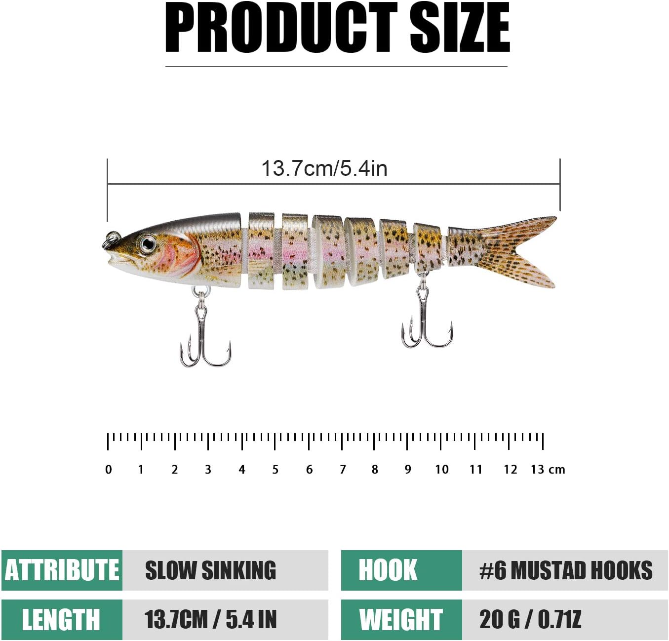 TRUSCEND Swimmax for Freshwater and Saltwater, Lifelike Fishing Lures for Bass Trout Crappie Walleye Pike Bluegill Salmon, Swimbait for Bass Fishing, Amazing Fishing Gear Gifts for Family Fishing