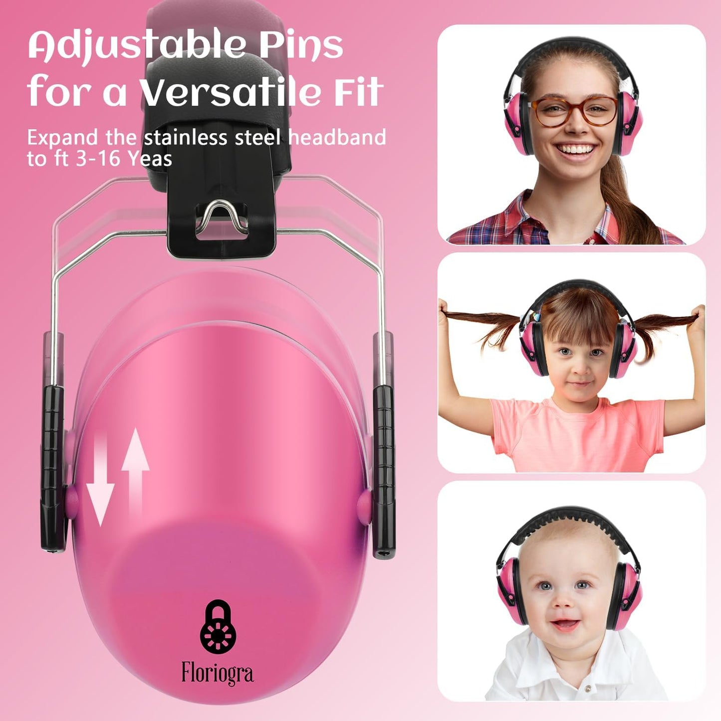 2 Pack Noise Canceling Headphones for Kids, Kids Ear Protection Earmuffs for Autism, Toddler, Children, Noise Cancelling Sound Proof Earmuffs/Headphones for Concerts, Air Shows, Fireworks