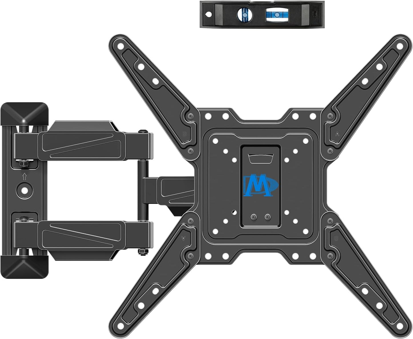 Mounting Dream TV Wall Mount for Most 26-55" TVs, TV Mount Full Motion with Swivel Articulating Arm, Perfect Center Design Wall Mount TV Bracket, up to VESA 400x400mm and 77 lbs Loading MD2418-MX