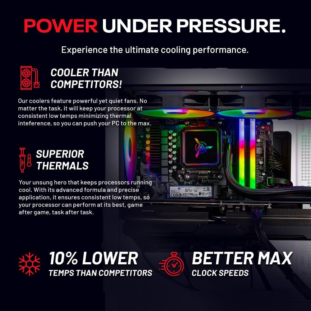 Skytech Nebula Gaming PC Desktop, Intel i5 14400F 2.5 GHz (4.7GHz Turbo), NVIDIA RTX 5060 8GB, 1TB NVMe SSD, 16GB DDR5 RAM 6000, 650W Gold PSU, Wi-Fi, Win 11