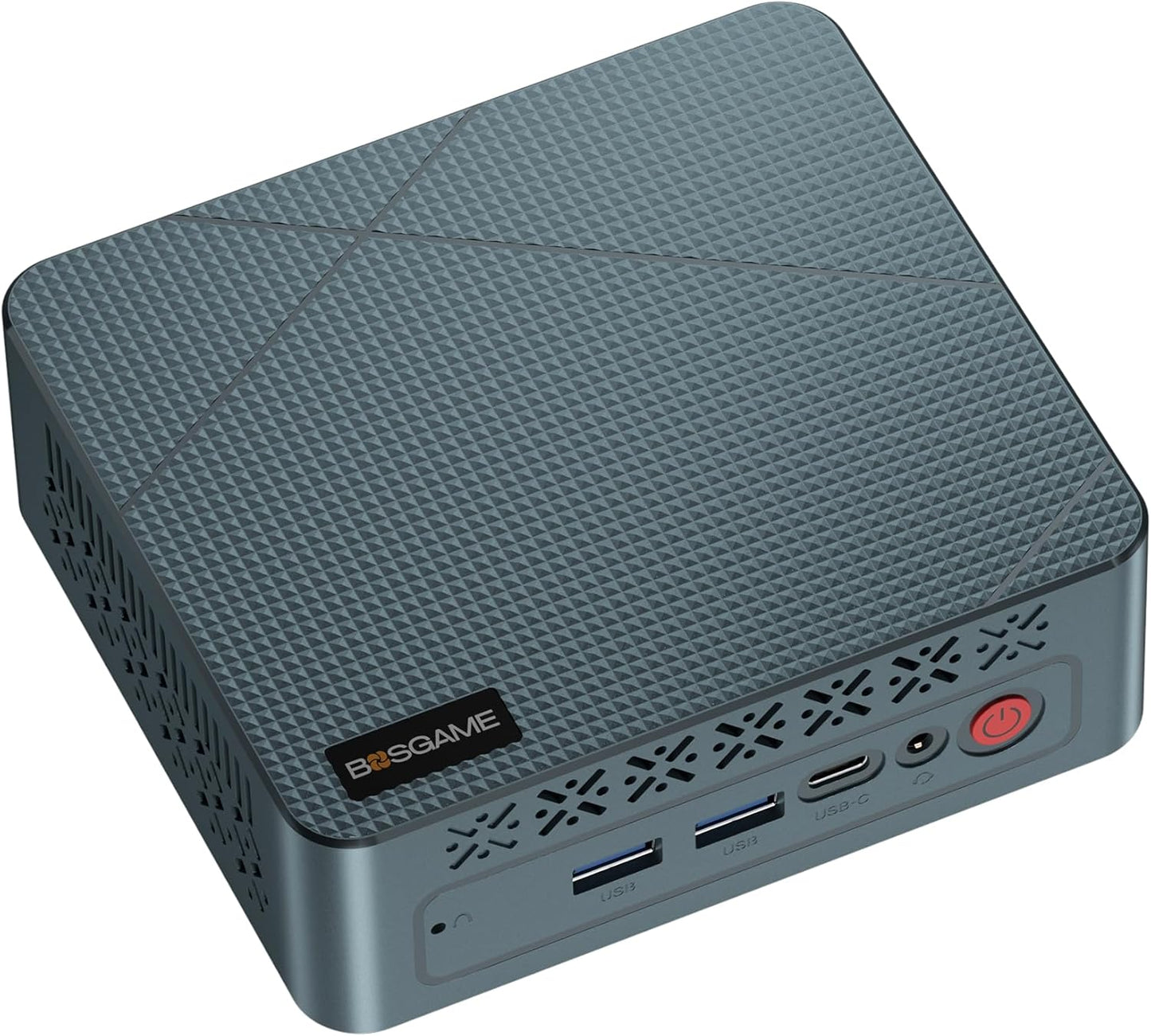 BOSGAME P4 Gaming Mini PC Ryzen 7 5700U 32GB RAM 1TB NVMe M.2 2280 SSD, 11-Pro OS Mini Computers, Micro PC 4K 60Hz Triple Display, HDMI+DP+Type-C, WiFi 6E, BT5.2, PD3.0, Dual 2.5GbE LAN