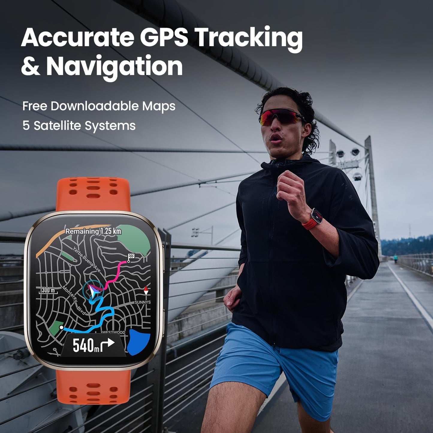 Amazfit Bip 6 Smart Watch 46mm, 14 Day Battery, 1.97" AMOLED Display, GPS & Free Maps, AI, Bluetooth Call & Text, Health, Fitness & Sleep Tracker, 140+ Workout Modes, 5 ATM Water-Resistance, Blush