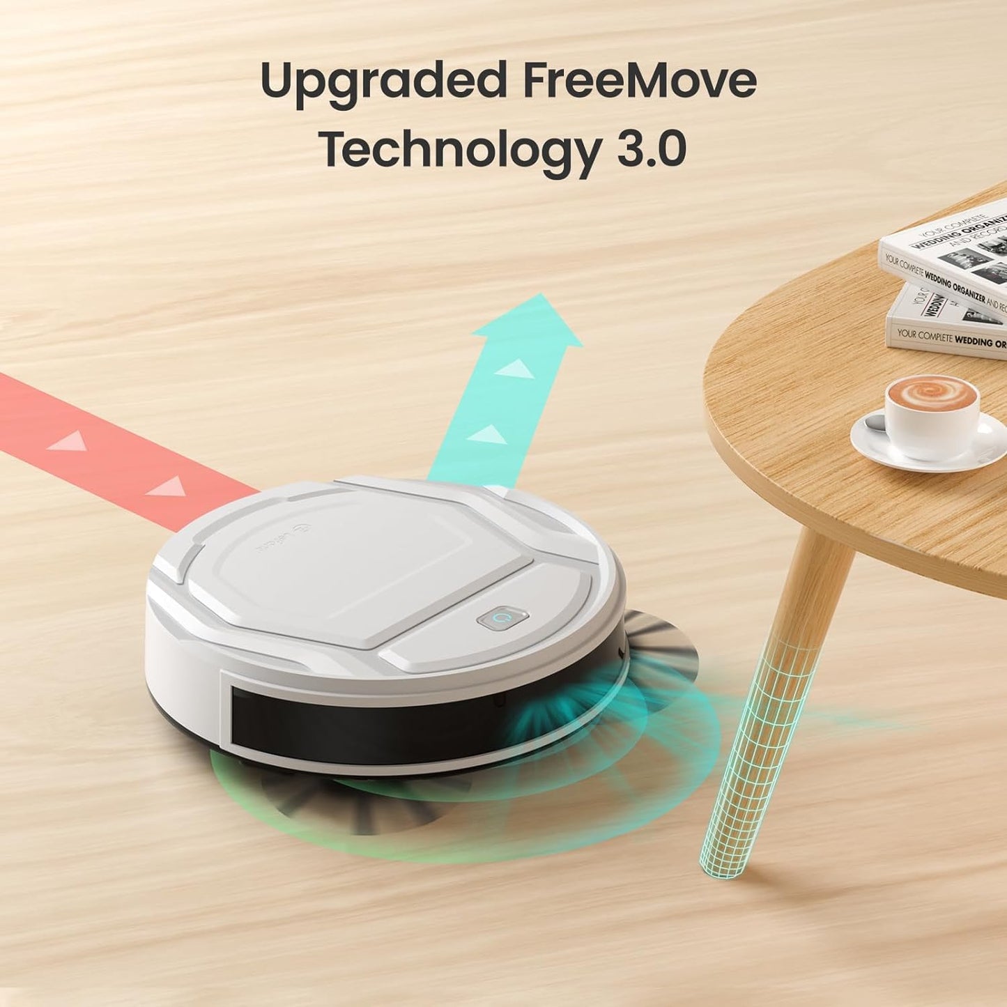 Lefant Robot Vacuum Cleaner, 6 Cleaning Modes, Wi-Fi Connected, SmartSense Technology, Multi-Surface Cleaning, Self-Charging Robotic Vacuum, Alexa, Ideal for Pet Hair and Hard Floor(M210 Pro)