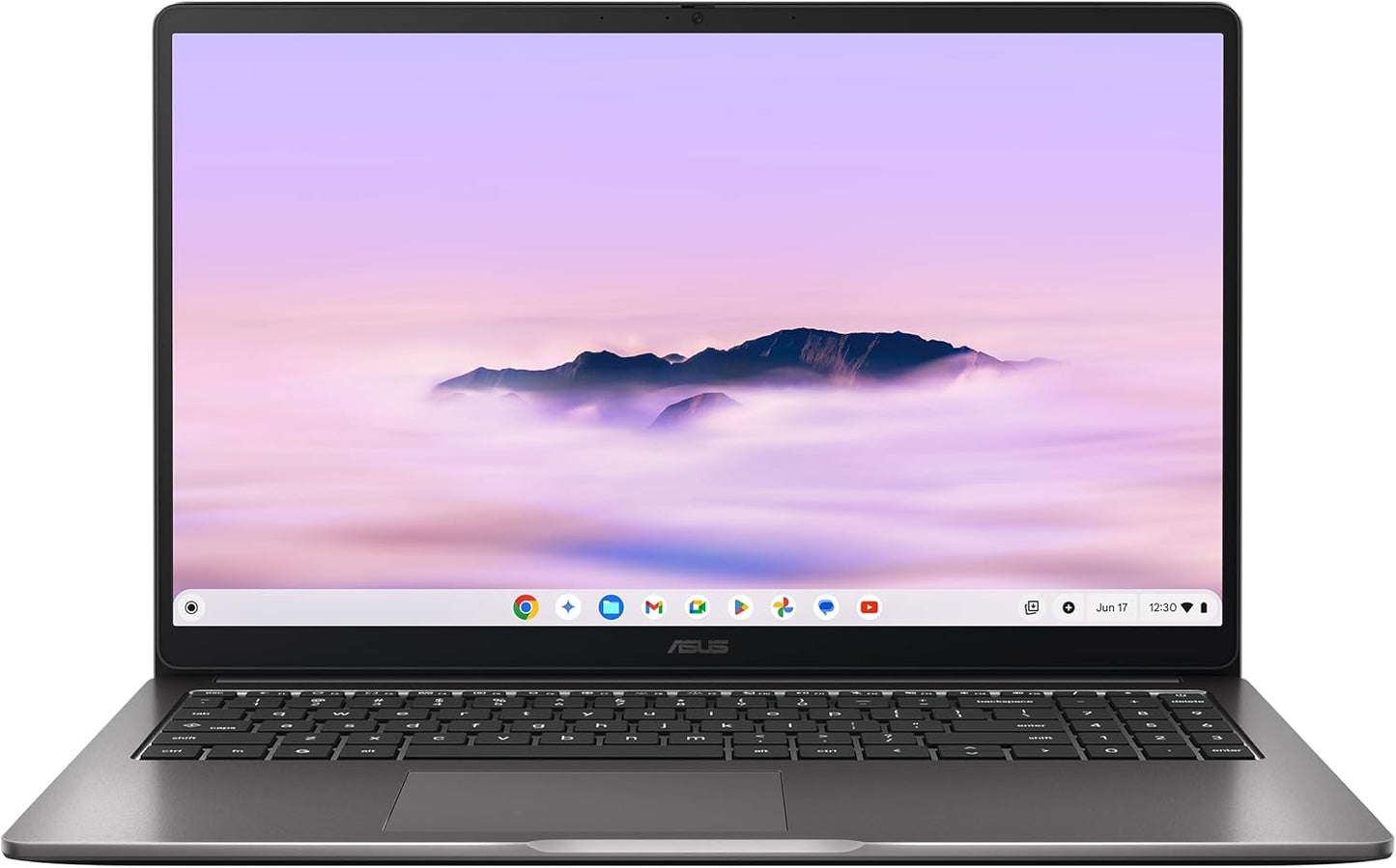 ASUS Chromebook Plus CX15, 15.6” 16:9 FHD (1920 x 1080) Anti-Glare Display, Intel® Core™ 3-N355 Processor, 128GB Storage, 8GB RAM, ChromeOS, Rock Grey, CX1505CTA-AS31-CB