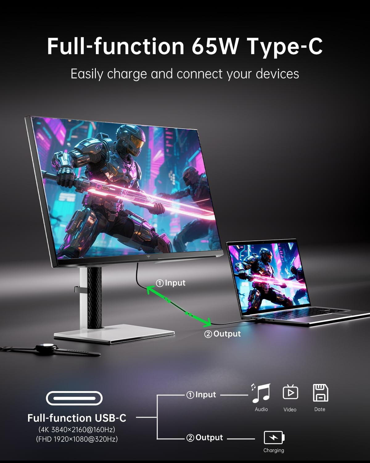 KTC 32 Inch 2K Computer Monitor, IPS 1440p Monitor with Ultra-Thin Bezels, HDR10, Freesync/G-sync, HDMI/DP Ports, Tilt Adjustable, Eyecare, Ideal for Business, Office, and Casual Gaming