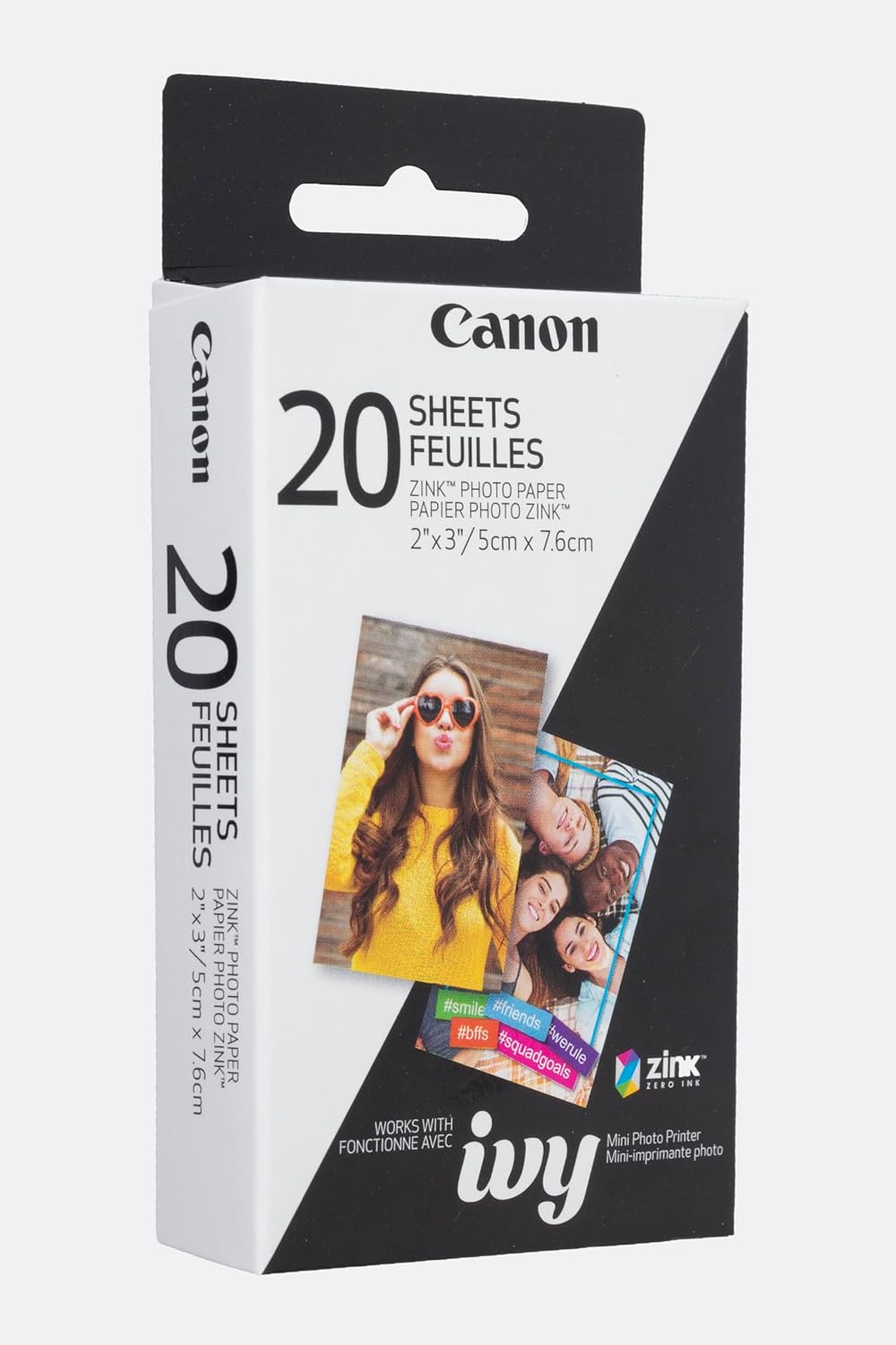 Canon 3215C001 IVY ZINK photo printer paper, 50 sheets