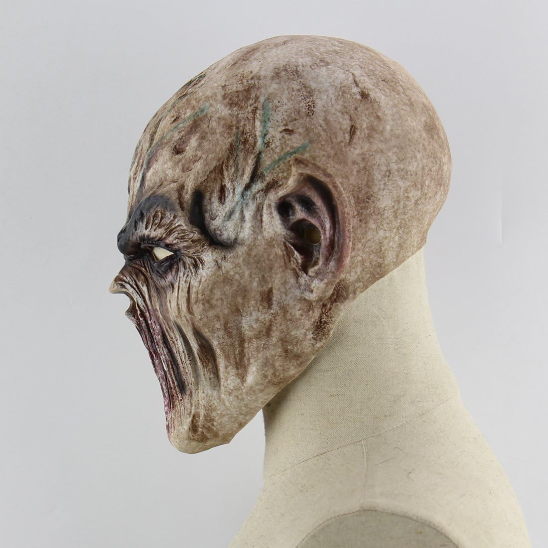 Creepy Scary Halloween Cosplay Zombie Alien Costume Mask for Adults Party Favors
