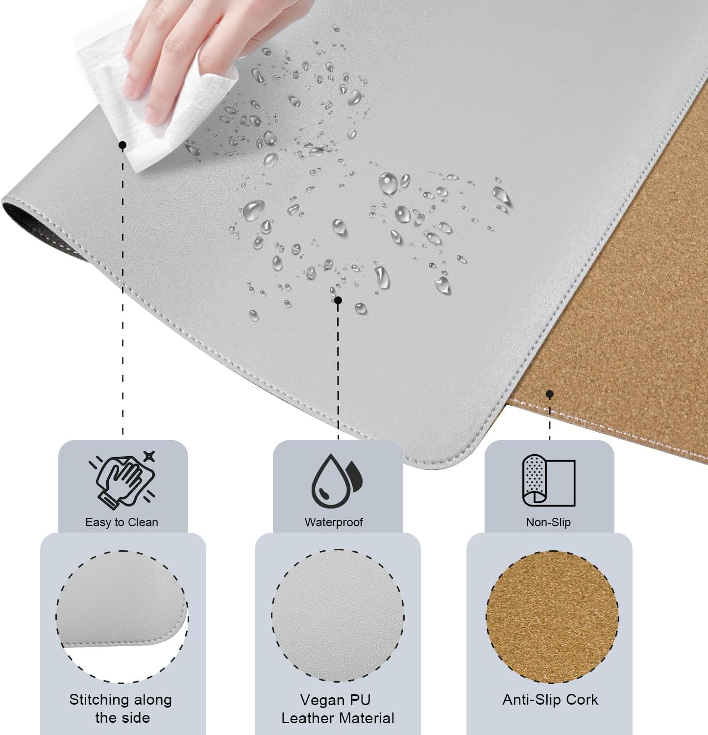 Purilite Select Dual-Sided Desk Pad