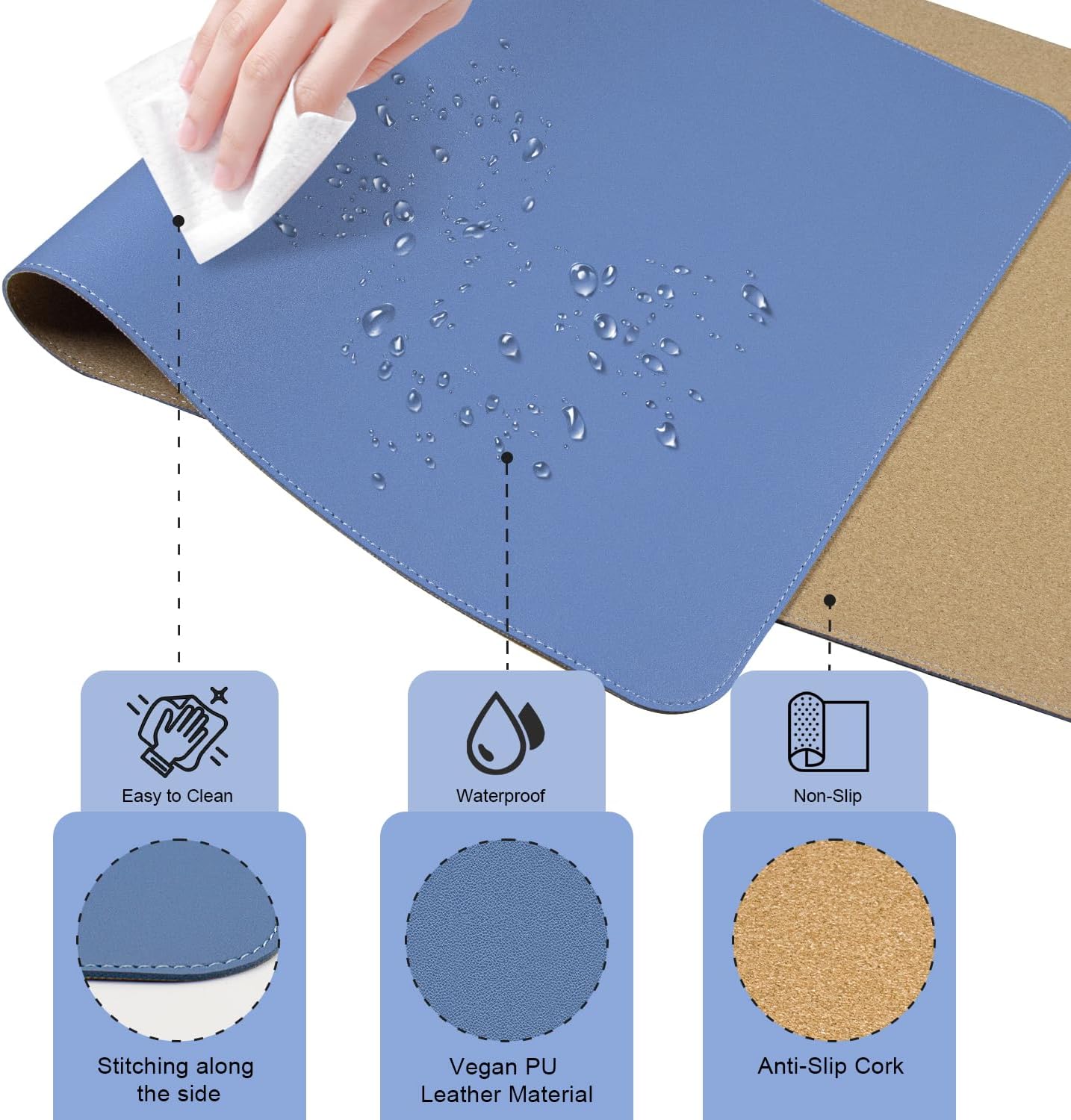 Purilite Select Dual-Sided Desk Pad