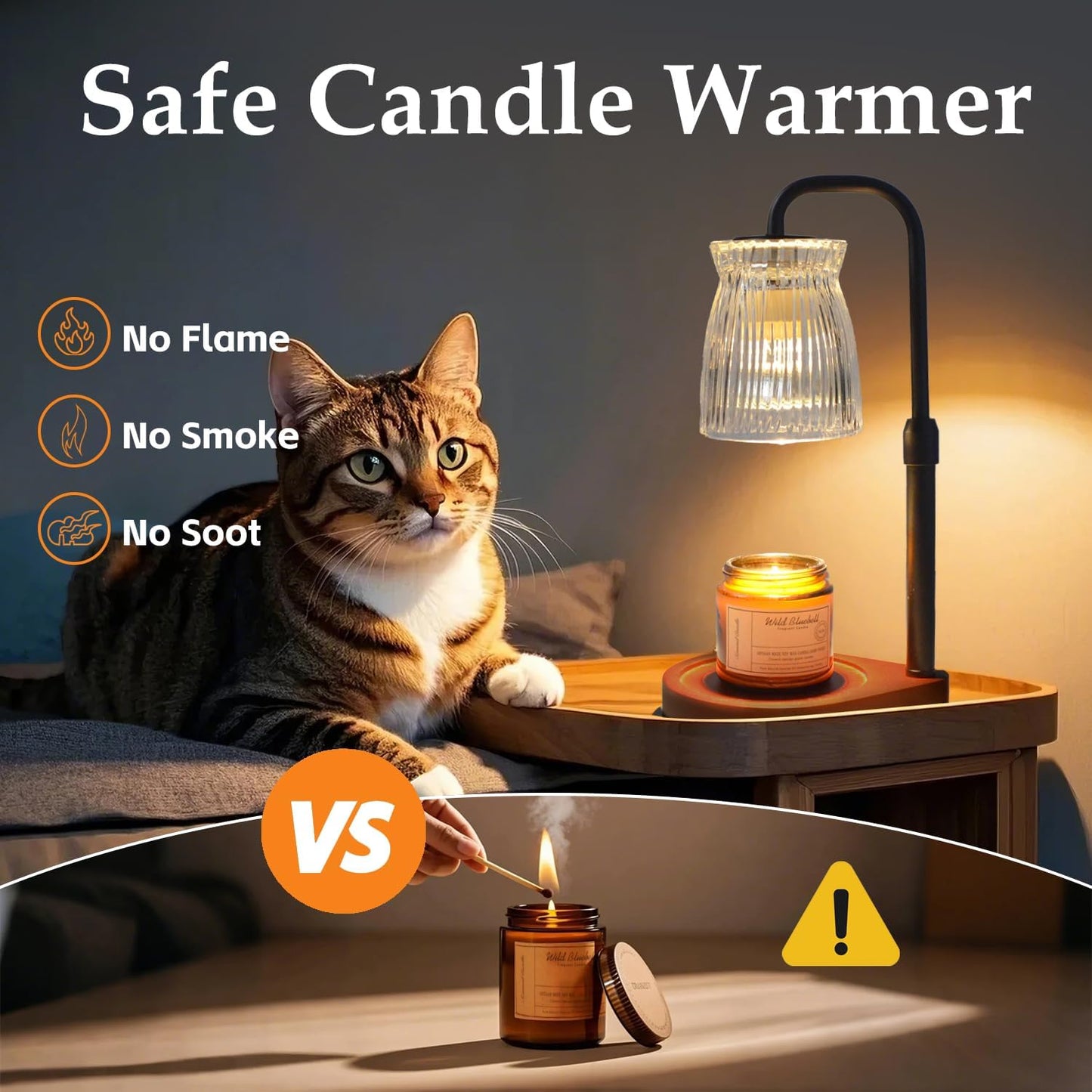 Shering Candle Warmer Lamp with Timer Dimmable, Gift Box, Gifts for Her, Birthday Gifts for Women, House Warming Gift New Home Decor, Wax Melt Warmer for Scented Jar Candles