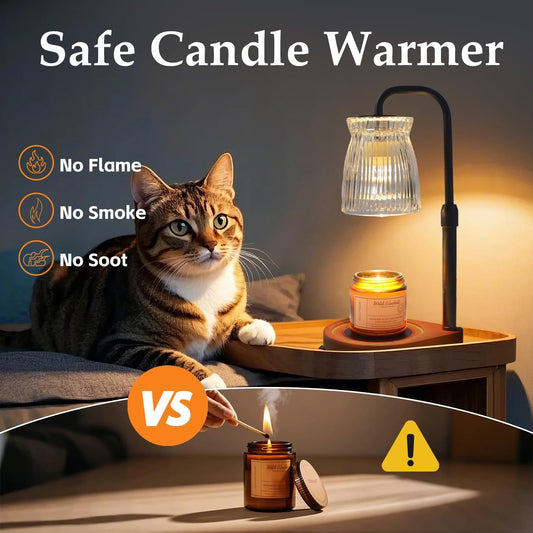 Shering Candle Warmer Lamp with Timer Dimmable, Gift Box, Gifts for Her, Birthday Gifts for Women, House Warming Gift New Home Decor, Wax Melt Warmer for Scented Jar Candles - PuriLite