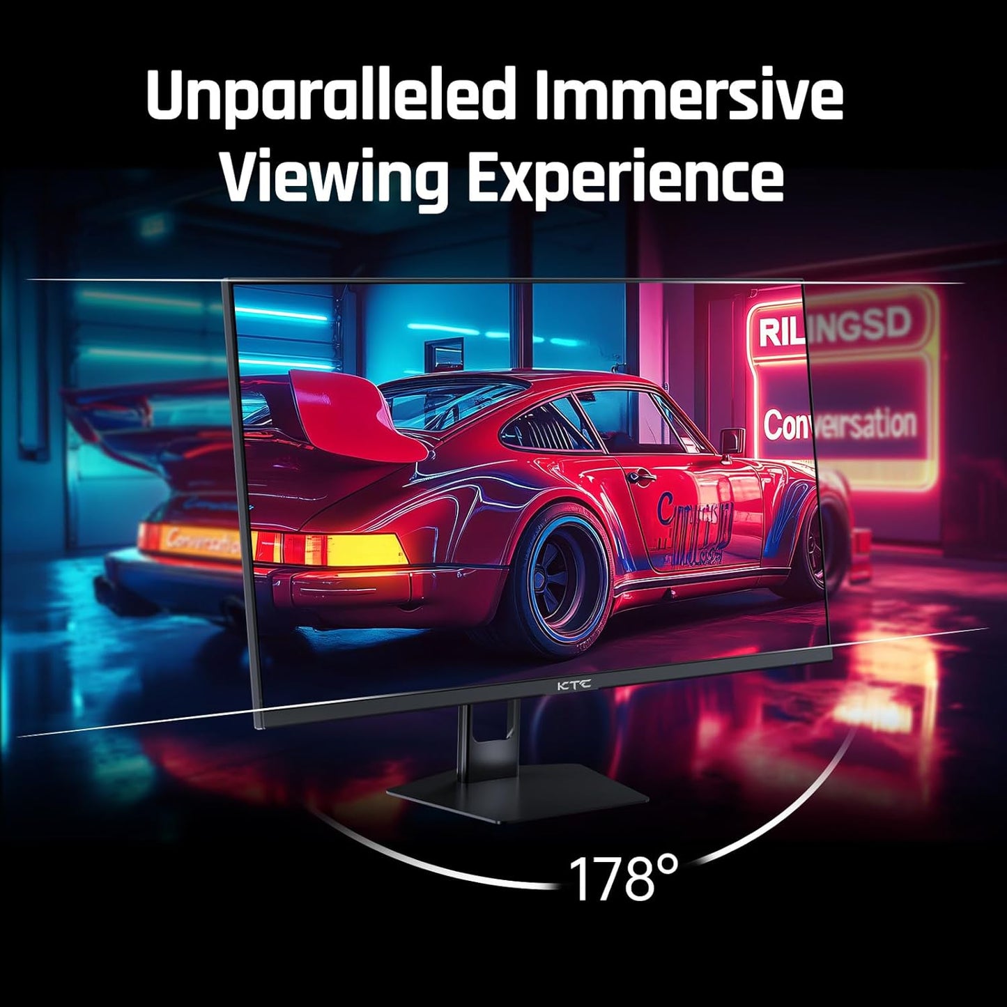 KTC 32 Inch 2K Computer Monitor, IPS 1440p Monitor with Ultra-Thin Bezels, HDR10, Freesync/G-sync, HDMI/DP Ports, Tilt Adjustable, Eyecare, Ideal for Business, Office, and Casual Gaming