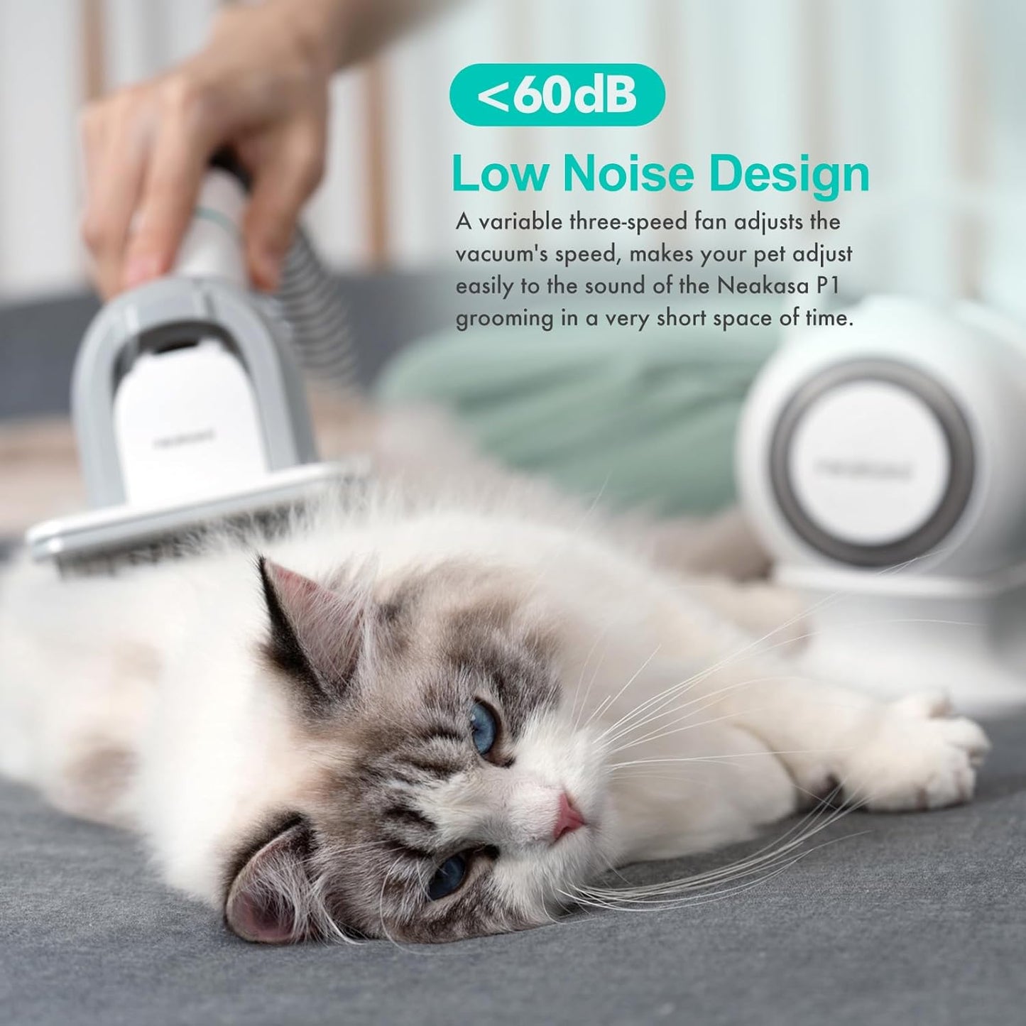 neabot P1 Pro Pet Grooming Kit & Vacuum Suction 99% Pet Hair, Professional Grooming Clippers with 5 Proven Grooming Tools for Dogs Cats and Other Animals1