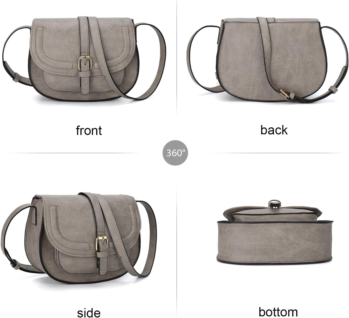 Crossbody Bags for Women Small Over the Shoulder Saddle Purses and Boho Cross body Handbags,Vegan Leather