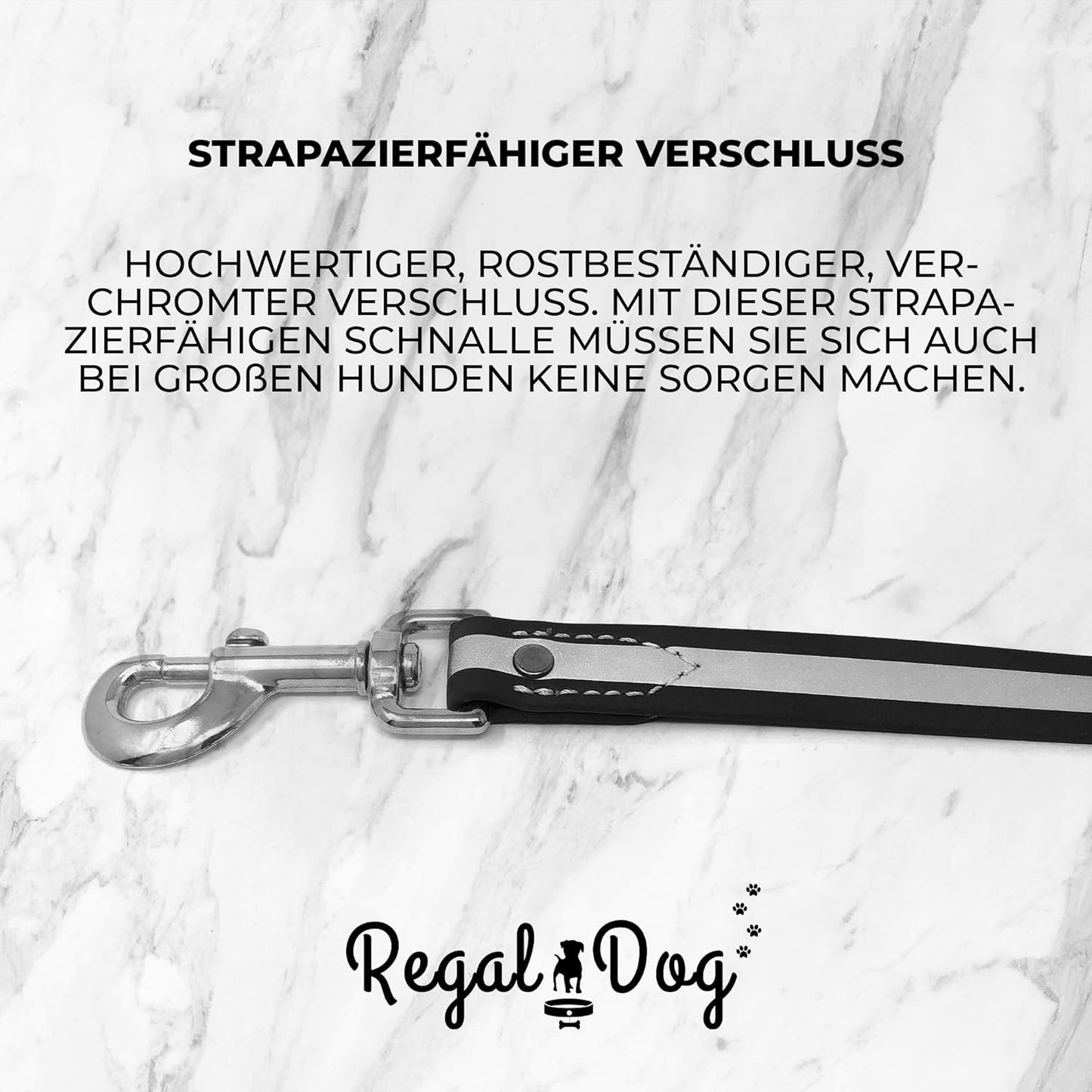 Regal Dog Products Heavy Duty Reflective Dog Collar – Adjustable and with Durable Metal Buckle and Rings Anti-Odor, chew Resistant, Waterproof Dog Collar for Small Medium and Large Dogs (Large, Pink)