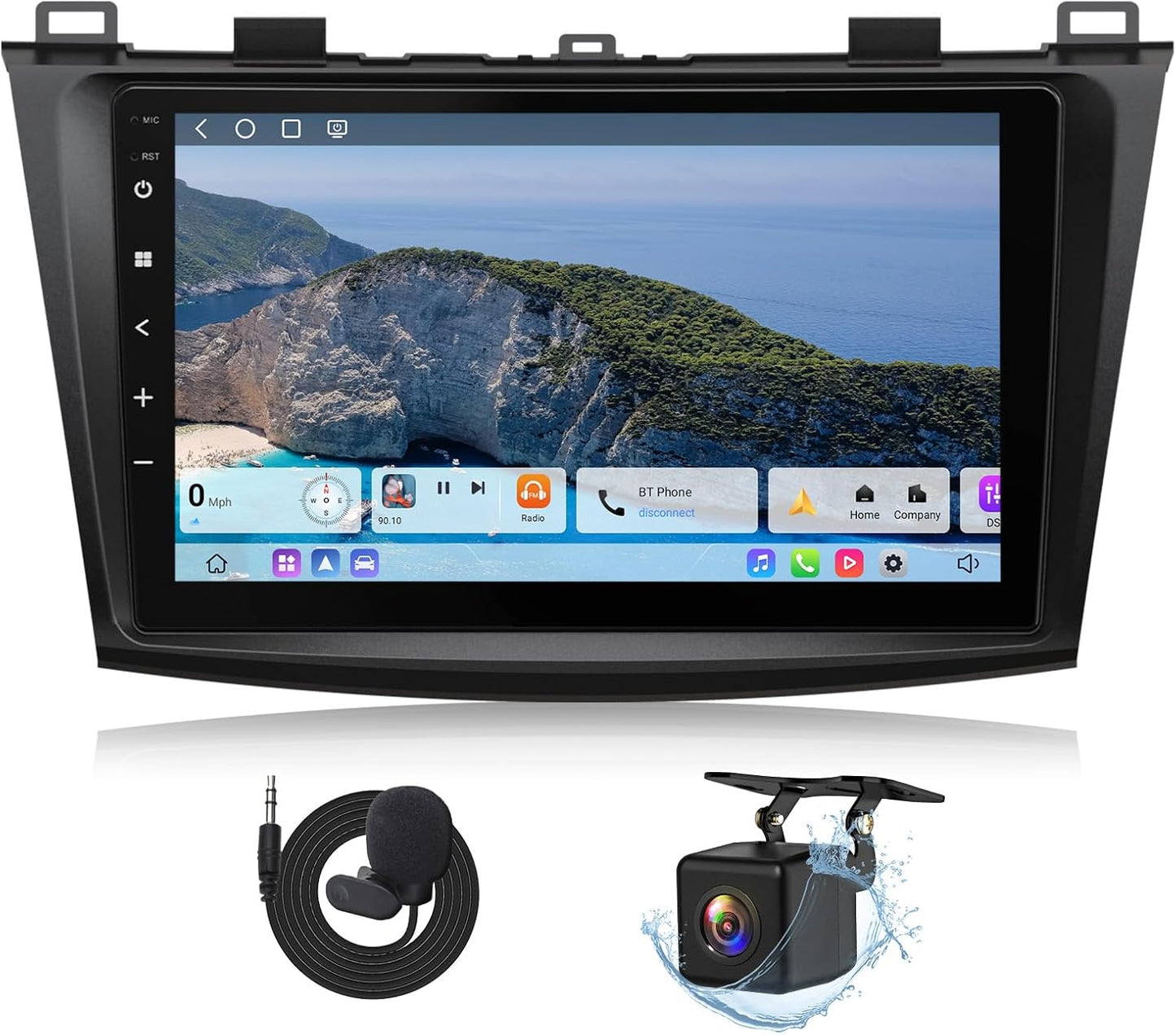 Eonon Android 13 Radio Compatible with Mazda 3 2010 2011 2013 2013 CarPlay & Android Auto, 2GB+32GB, Car Stereo for 2010-2013 Mazda 3 Headunit, 9'' IPS Screen, Bluetooth 5.4, Backup Camera-M3BLA13