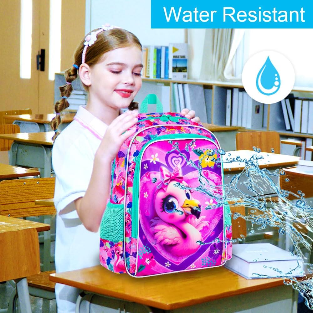 3pcs Backpack for Boys and Girls, 16” Kids Kindergarten Bookbag with Lunch Box, Cute Elementary Backpacks for Boy Girl
