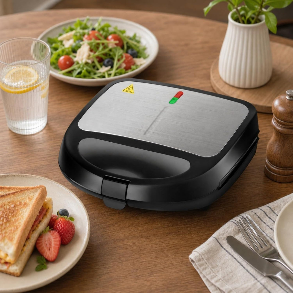 Electric Multi Use Press Space Saving Design, Grill, Kitchen Appliance, for Small Kitchens