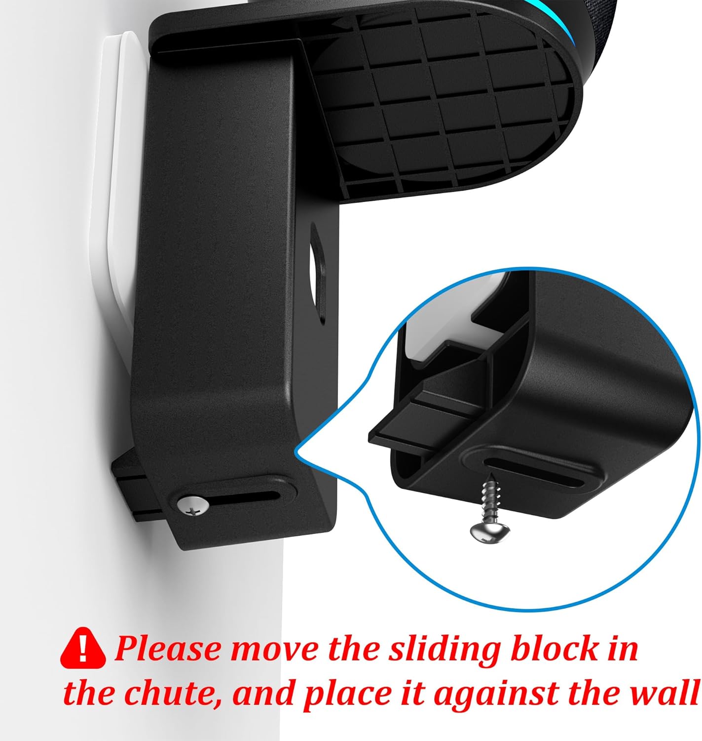 PlusAcc Wall Mount for Dot 5th & Dot 4th Gen & Pop & Google Nest Mini - Upgraded Alexa Dot 5th/Dot 4th Gen Outlet Holder Stand Shelf Accessories with Cable Management, No Drilling Required (White)