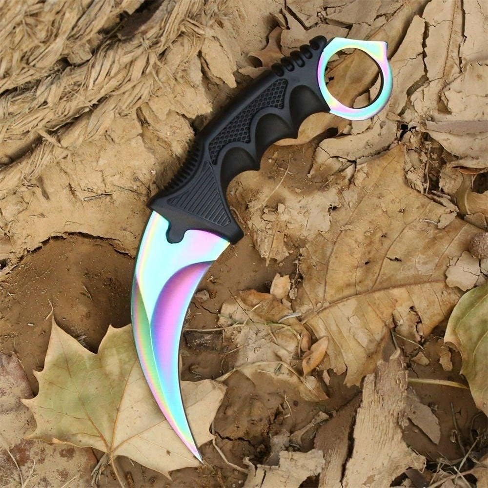 2 pieces Fixed Blade Knife,Fixed Raptor Claw Knife,Stainless Steel Fixed Blade Tactical Knife with Sheath and Cord,for Work Camping Hiking Fishing Outdoor